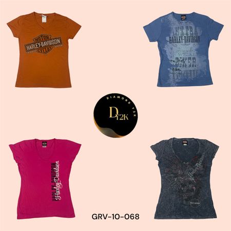 Harley Davidson Flames Graphic T-Shirt (GRV-10-068)