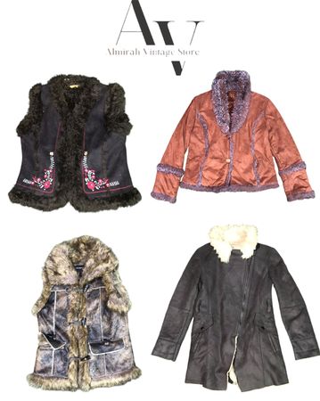 Y2k magnifiques manteaux afghans ABC