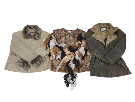 Manteaux en cuir suédé et style afghan - 10 pièces - 16/10/24