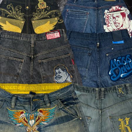Y2K Baggy Hip Hop Jeans 30 pcs (A98)