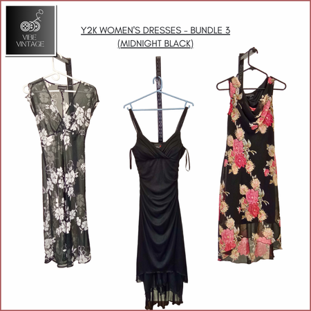 ROBES FEMMES Y2K - BUNDLE 3 (NOIR MI-NUIT) - 11 PCS