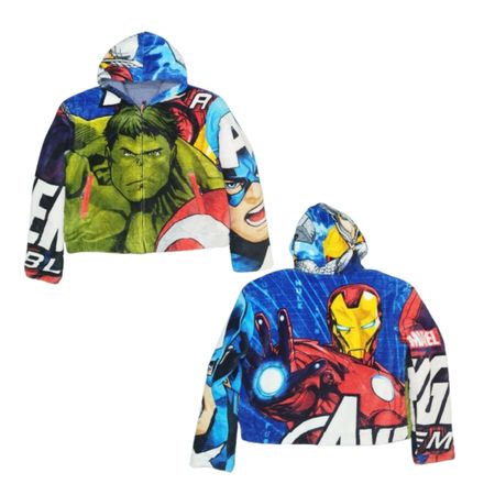 AW25 Sweat à capuche zippé en polaire upcyclé