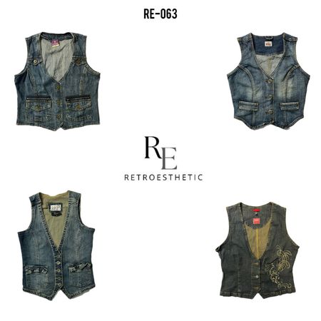 Y2K Denim Einzigartige Westen (RE-063)