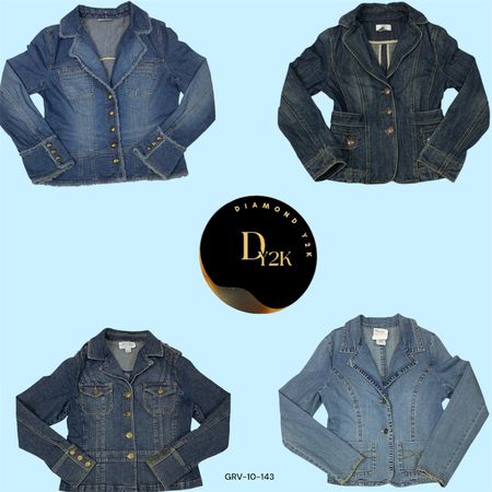Y2K Trend Alarm: Blazer Stil Denimjacke (GRV-10-143)