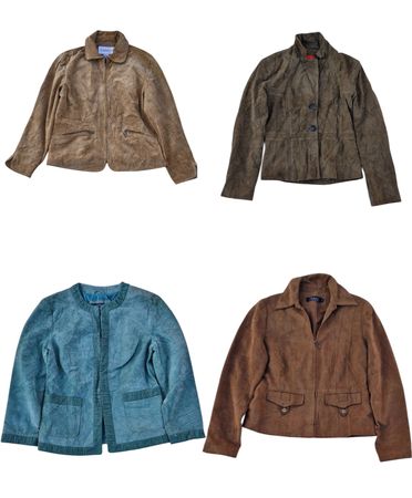 Y2K Structured Suede Jackets