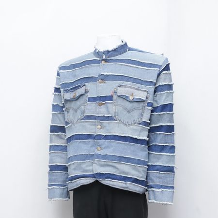 Upcycled Levi's Denim Frayed Jackets