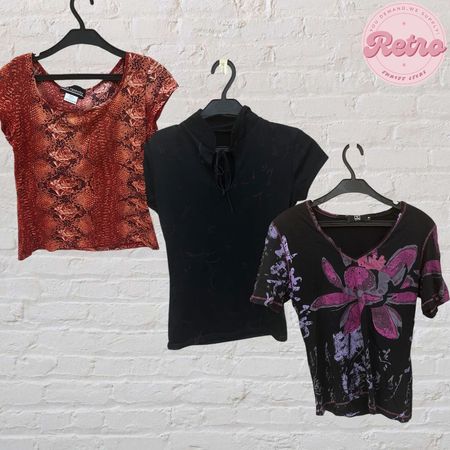 Y2K Flirty Girl Tops Inclusive Miss Sixty: 17 Pieces