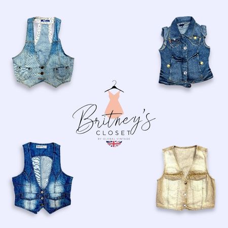 Y2K Western Cow Girl Denim - 8 Stück ( BC-10-1 )