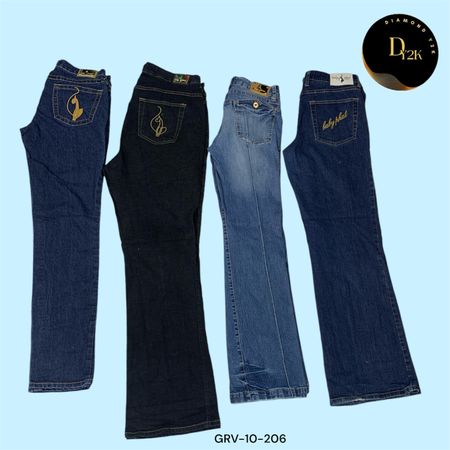 Branded Y2K Flared Jeans – Baby Phat & More (GRV-10-206)