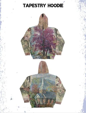 Upcycled Tapestry Hoodie