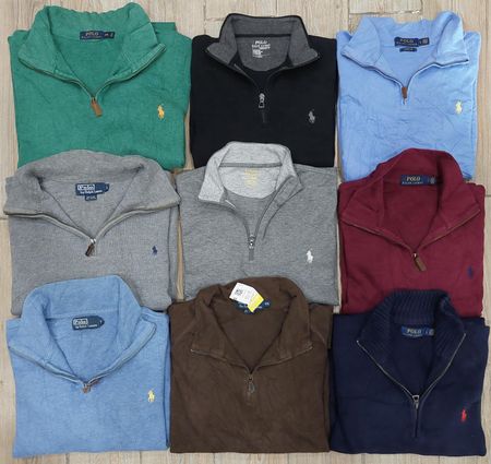 Branded Polo Ralph Lauren Quarter Zip Sweaters - 39 Pieces