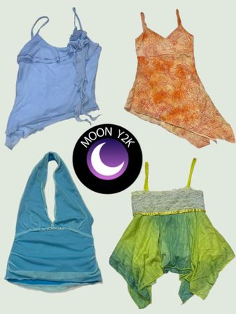 Bons de vêtements italiens Y2K, jolis tops roses (A-73)