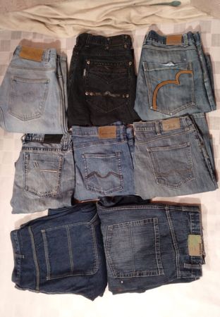 ID 112  polo  baggy and other mix brands total  14 pieces