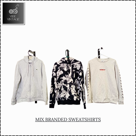 MIX BRANDED SWEATSHIRTS - 20 PCS