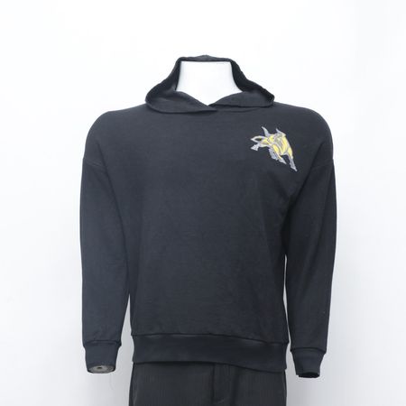 Felpe con ricamo di toro riciclato