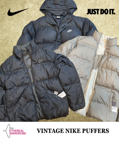 Nike Vintage Puffer Jackets including many Reversible pcs