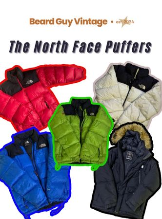 100% Original The North Face puffers (10 pieces)