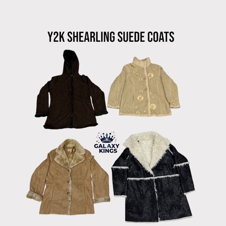 CASACOS DE SUEDE SHEARLING Y2K