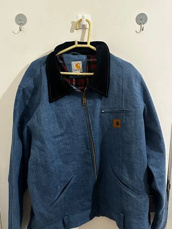 Veste Detroit Carhartt Rework Style en denim bleu