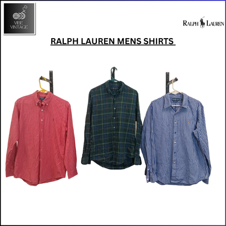 RALPH LAUREN MEN'S SHIRTS - 25 PCS