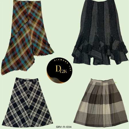 Y2K Italian Wool Maxi Skirt – Retro Chic (GRV-11-034)