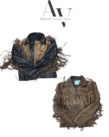 Wildleder Western-Lederjacken Klasse C