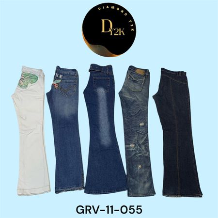 Fleur de Fleurs : Édition de Jeans Brodés Y2K (GRV-11-055)