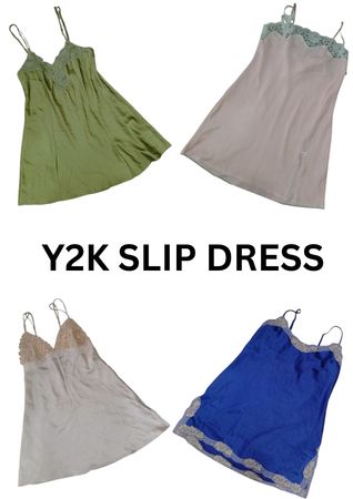 CR2699 Y2K Slip Dresses - 10 Pcs
