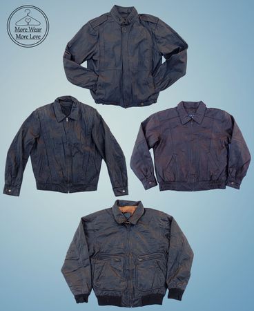 Jackets bomber in pelle Y2K