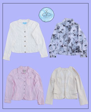 Y2Kブレーザースタイルジャケット