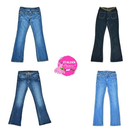 Y2K Einzigartige Marken Verzierten Jeans