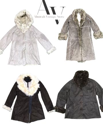 Mixed top and afghan coats