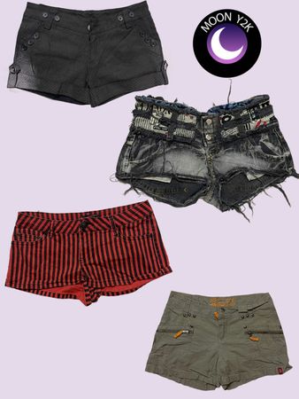 Y2k Low Rise Shorts (A-113)