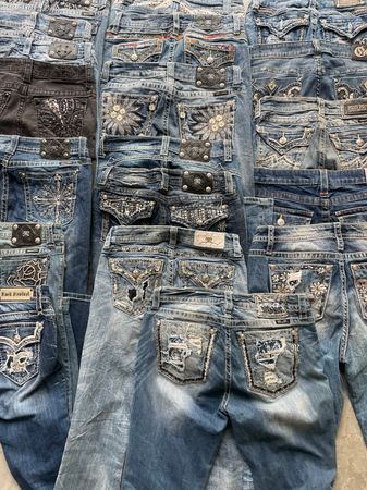 True religion , miss me , rock revival , laguna jeans