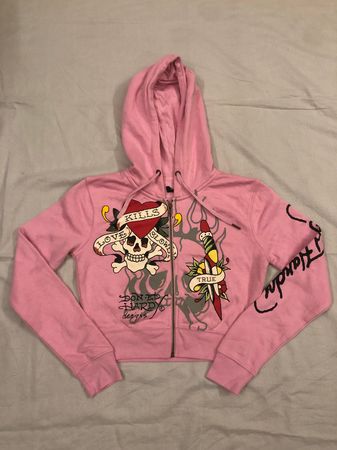ED HARDY Ladies Leftover Cropped Hoodies - 50 pcs