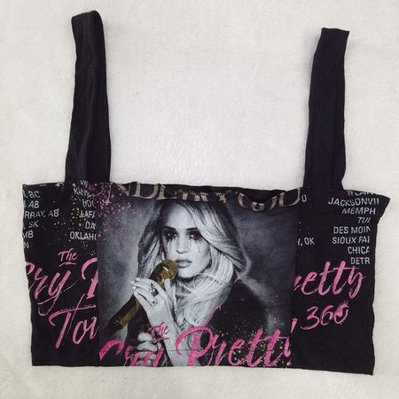 CR2768 Upcycling Musik Crop Tops - 20 Stück