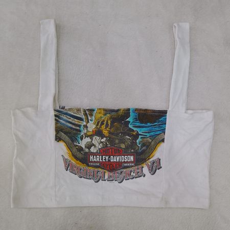 CR2769 Upcycled Harley Davidson Crop Tops - 25 Stück
