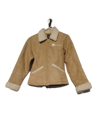 Y2k Wildleder Schaffell Reißverschlus jacket