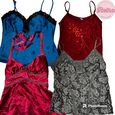 Tops de tirantes únicos Y2K