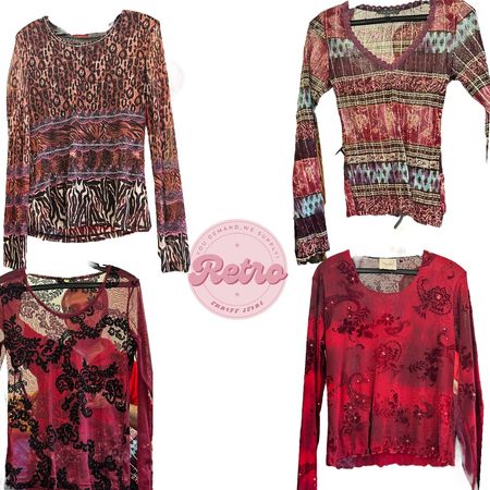 レディースY2Kビンテージトップス