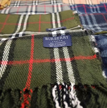 Y2K CLUELESS BURBERRY GREEN SCARVES