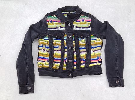 CR2940 Upcycled Denim Punchoo Jackets - 30 Pcs