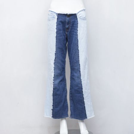 Upcycled Levi's Two Tone Beltless Pants