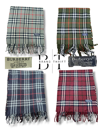 Y2k BURBERRY MIX COLOR SCARVES -15 Pcs