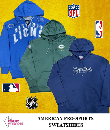 Sweatshirts de sport professionnels américains NFL, NHL, MLB, NBA 17 pièces