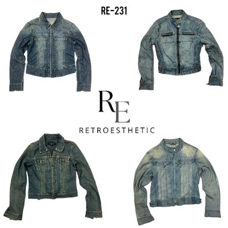 Y2K Einzigartige Jeansjacke (RE-231)