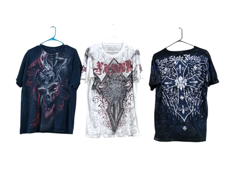 Men affliction Style t-shirt grade abc - 36 pcs - dec7/24