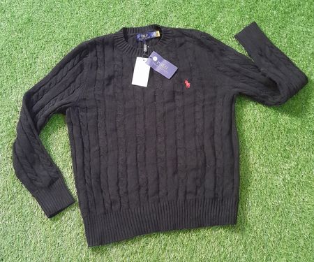 Ralph Lauren 
pulls en maille torsadée, demi-zip, col rond et pulls col en V
