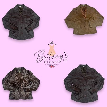 Y2K Leather Era Revival Structured Jackets - 10 Pieces ( BC-12-18 )