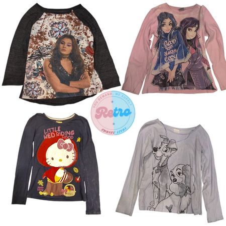 Camisetas Gráficas Y2K: 10 Pzs